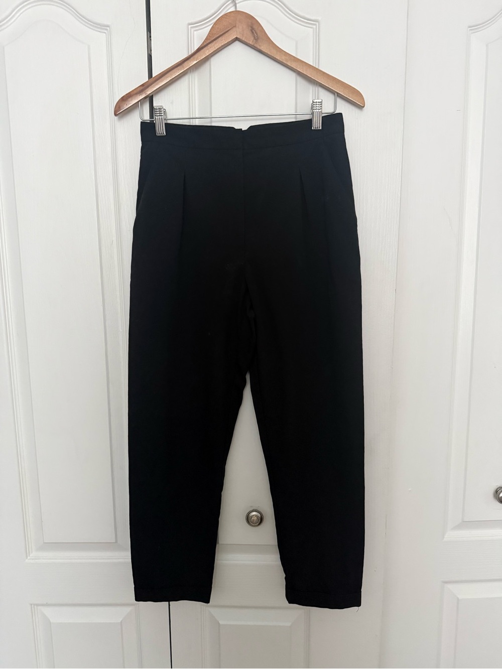 Women’s Black Pleated Dress Pants